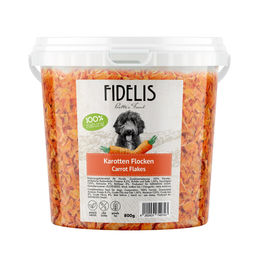 Produktbild von fidelis.dog Karotten Flocken zur Verdauungsunterstützung 800g