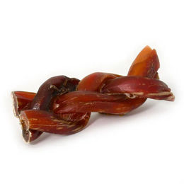 Produktbild von fidelis.dog Kausnack Ochsenziemer gezopft 12cm aus Rind getreidefrei und monoprotein