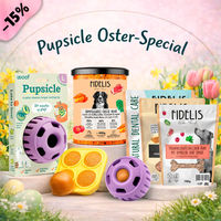 Produktbild von fidelis.dog Pupsicle Schleckmatte Lila Größe L Intelligenzspielzeug für Hunde mit Oster Special Set