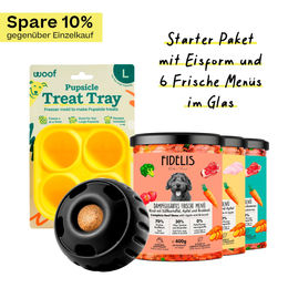 Produktbild von fidelis.dog Pupsicle Starter Paket Schwarz Größe L aus Kunststoff
