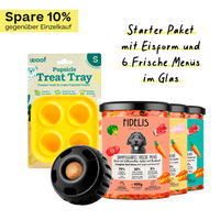 Produktbild von fidelis.dog Pupsicle Starter Paket Schwarz Größe S aus Glas