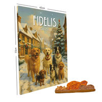 Produktbild von fidelis.dog XL-Adventskalender Belohnungssnacks für Hunde mit hohem Fleischanteil aus Ente, Pute, Huhn und Rind ohne Farb- und Aromastoffe