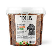 Produktbild von Fidelis Entenburger Häppchen mit Alge und Aprikose für Hunde Welpe getreidefrei Monoprotein 1kg