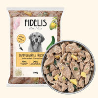 Produktbild von Fidelis Gefrorenes Hundefutter Huhn mit Reis, Zucchini und Mango 500g