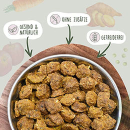 Fidelis Getrocknetes Lachs-Menü Hund Getreidefrei 1kg – Bild 1 von 6