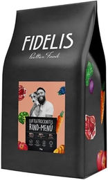 Fidelis Getrocknetes Rind-Lachs-Menü für Hunde Getreidefrei und Zuckerfrei 1000g – Bild 1 von 6