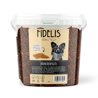 Produktbild von Fidelis Hähnchenfilets für Hunde getrocknetes Hundeleckerli getreidefrei und monoproteinisch 500g Eimer