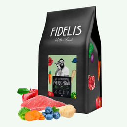 Fidelis Hundefutter Getrocknetes Pferde-Menü mit Lachs Getreidefrei 1kg – Bild 1 von 5