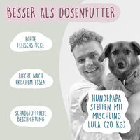 Produktbild von Fidelis Hundefutter Nassfutter Lachs Stückchen in Sauce 6 x 400g Glas mit hohem Fleischanteil ohne Konservierungsstoffe