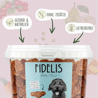 Produktbild von Fidelis Kaninchenburger Hundeleckerlis mit Insekten getreidefrei und monoprotein 1kg Eimer