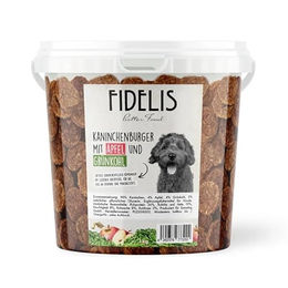 Fidelis Kaninchenburger Pute mit Apfel und Grünkohl getreidefrei und monoprotein für Hunde 1kg – Bild 1 von 4