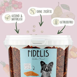 Fidelis Kaninchenfilets Hundeleckerlis getreidefrei und monoproteinartig 500g – Bild 1 von 5