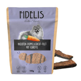 Produktbild von FIDELIS Kausnack Insekten Doppel Schichtfilet mit Karotte ohne Konservierungsstoffe