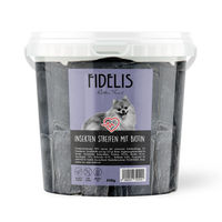 Produktbild von Fidelis Kausnack Insekten Streifen mit Biotin Monoprotein ohne Konservierungsstoffe 500g