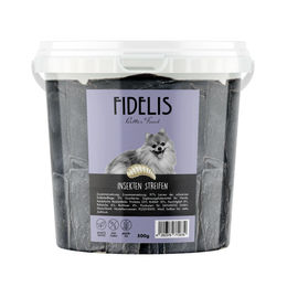 Produktbild von Fidelis Kausnack Insekten Streifen Monoprotein ohne Konservierungsstoffe 500g