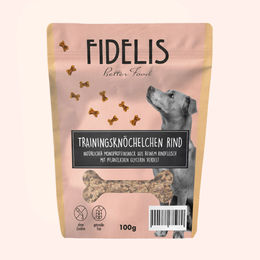Produktbild von Fidelis Trainingsknöchelchen Rind getreidefrei mit hohem Fleischanteil 100g