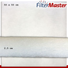 Produktbild von FilterMaster Feinfiltervlies Weiß 50 x 50 x 2,5 cm für Teich und Meer