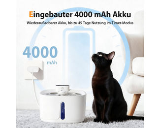 Fine Life Pro Trinkbrunnen für Katze und Hund aus Edelstahl mit Sensor und Akku 3,2 l – Bild 1 von 4