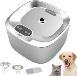Fine Life Pro Trinkbrunnen für Katze und Hund aus Edelstahl mit Sensor und dreifachem Filtersystem 3,2 l – Bild 1 von 5