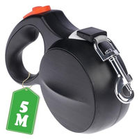 Produktbild von FinoPet Rollleine für große Hunde aus Nylon mit automatischem Bremssystem Schwarz XL - 5 m