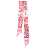 Produktbild von Fior da Liso Bandeau Twilly Paisley Rosa 120cm x 5,5cm