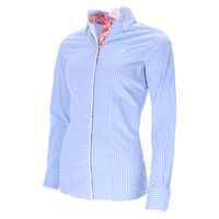 Produktbild von Fior da Liso Bluse Eleonora Paisley für Damen in Weiß und Blau Größe L