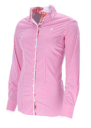 Fior da Liso Bluse Eleonora Paisley für Damen in Weiß und Rosa Größe L – Bild 1 von 1