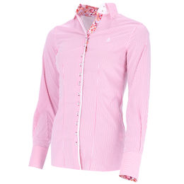 Fior da Liso Bluse für Damen in Paisley mit den Farben Pink Weiß und Rosa Größe L – Bild 1 von 1