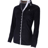 Produktbild von Fior Da Liso Bluse Sawyer London B Damen aus Baumwolle in Braun Beige Weiß