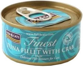 Fish4Cats Finest Katzenfutter Thunfisch Filet mit Krabbe getreidefrei 10 x 70 g – Bild 1 von 2