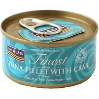Produktbild von Fish4Cats Finest Katzenfutter Thunfisch Filet mit Krabbe getreidefrei 10 x 70 g