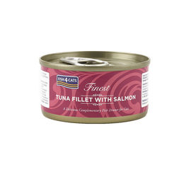 Produktbild von Fish4Cats Finest Katzenfutter Thunfischfilet mit Lachs 70 g ohne Farb- und Aromastoffe