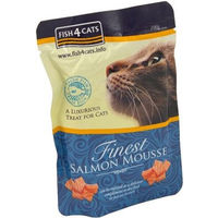 Produktbild von Fish4Cats Finest Mousse Lachs und Forelle Katzenfutter mit hohem Fleischanteil 6 x 100 g