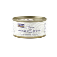 Produktbild von Fish4Cats Finest Sardine mit Sardellen Katzen Nassfutter Stückchen in Sauce getreidefrei 70 g