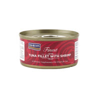 Produktbild von Fish4Cats Finest Thunfischfilet mit Garnelen Katzenfutter 70 g
