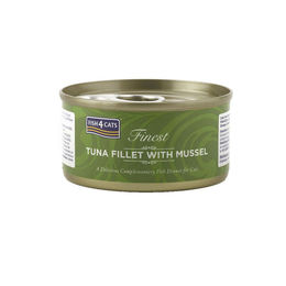 Fish4Cats Finest Thunfischfilet mit Grünlippmuschel Katzenfutter 70 g – Bild 1 von 2