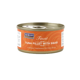 Produktbild von Fish4Cats Finest Thunfischfilets mit Tintenfisch Katzenfutter 70 g