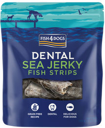 Fish4Dogs Dental Sea Jerky Fisch Streifen Zahnpflege-Snack getreidefrei monoprotein 100 g – Bild 1 von 6