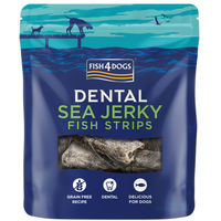 Produktbild von Fish4Dogs Dental Sea Jerky Fisch Streifen Zahnpflege-Snack getreidefrei monoprotein 100 g