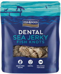 Fish4Dogs Dental Sea Jerky Fish Knots Zahnpflege-Snack für Hunde getreidefrei monoprotein 100 g – Bild 1 von 9