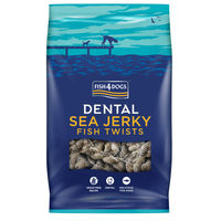 Produktbild von Fish4Dogs Dental Sea Jerky Fish Twists Zahnpflege-Snack getreidefrei monoprotein 500 g
