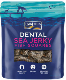 Fish4Dogs Dental Sea Jerky Squares Zahnpflege-Snack für Hunde getreidefrei monoprotein 115 g – Bild 1 von 9