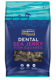 Fish4Dogs Dental Sea Jerky Squares Zahnpflege-Snack für Hunde mit Fisch Monoprotein 575 g – Bild 1 von 9