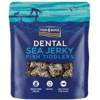 Produktbild von Fish4Dogs Dental Sea Jerky Tiddlers Zahnpflege-Snack für Hunde getreidefrei monoproteinisch 115 g