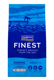 Fish4Dogs Finest Adult Complete Hundefutter Sardine Getreidefrei Große Brocken 12 kg – Bild 1 von 8
