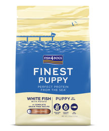 Fish4Dogs Finest Puppy Complete Hundefutter Weißfisch kleine Brocken getreidefrei 1,5 kg – Bild 1 von 5