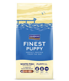 Fish4Dogs Finest Puppy Getreidefreies Hundefutter mit Fisch und Lachs in kleinen Stückchen 6 kg – Bild 1 von 3