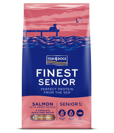 Produktbild von Fish4Dogs Finest Senior Hundefutter Lachs mit Süßkartoffel getreidefrei 12 kg
