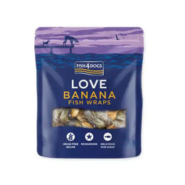 Fish4Dogs Getreidefreier Belohnungssnack Fisch und Banane Wraps 100 g – Bild 1 von 9