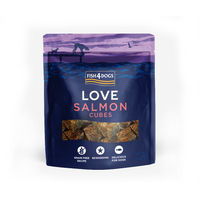 Produktbild von Fish4Dogs Love Lachs Würfel Belohnungssnack für Hunde getreidefrei 85 g